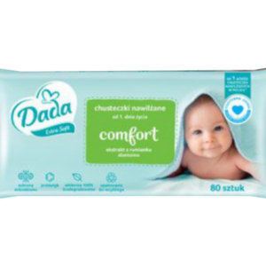 Vlhčené obrúsky Dada Comfort Extra Soft 80 ks. s harmančekom