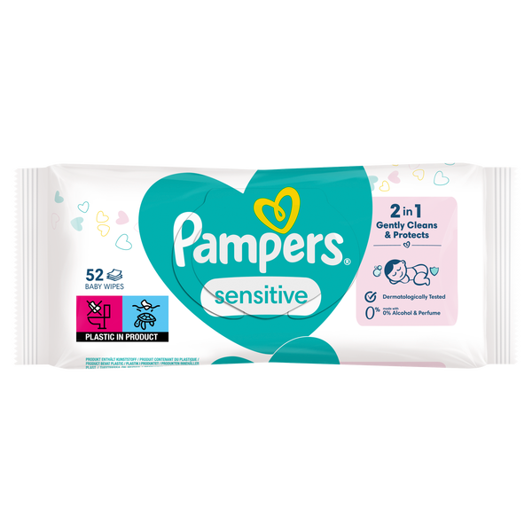 Pampers detské obrúsky 52ks Sensitive